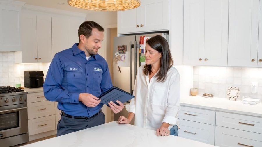 Polestar plumbing showing client electric water heater options.